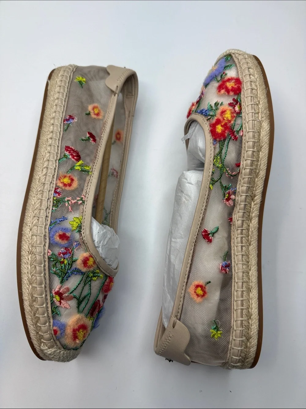 kate spade new york Women Whimsical Garden Mesh Espadrille Ballet Flats Size 9